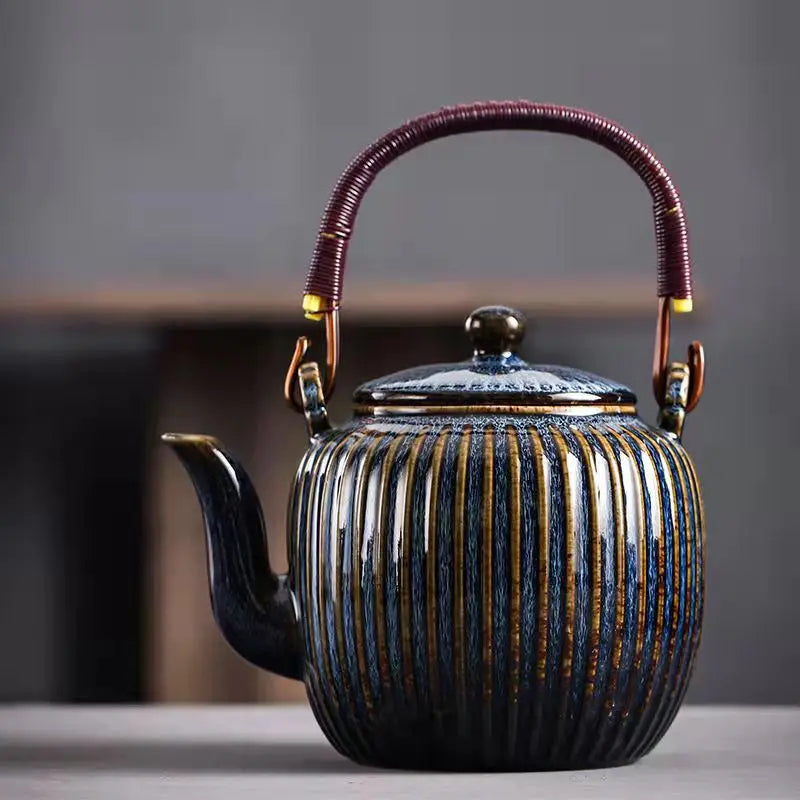 Théière chinoise céramique avec filtre style traditionnel 800ml