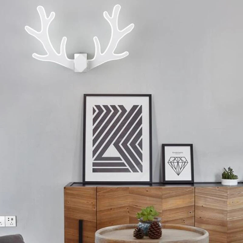 Applique murale tête de Cerf LED dessin animé - vue 4 sur 11