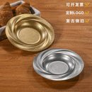 Assiette retro acier inoxydable style restaurant luxe