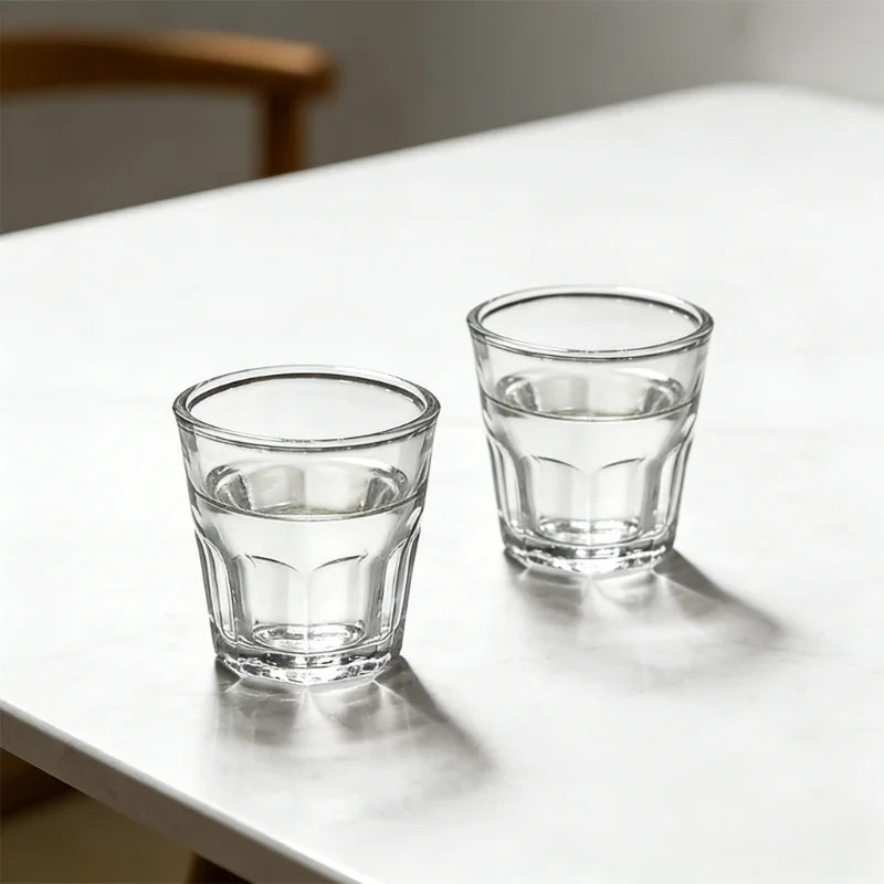 Lot 2 petits verres cocktail shot design epure