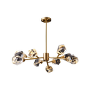 lustre moderne en laiton diamant cristal led de luxe
