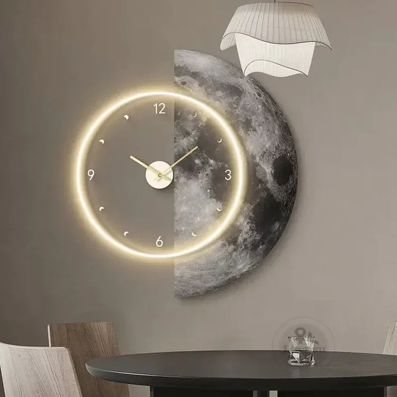 horloge murale à led design moderne pour décoration intérieure - vue 4 sur 10
