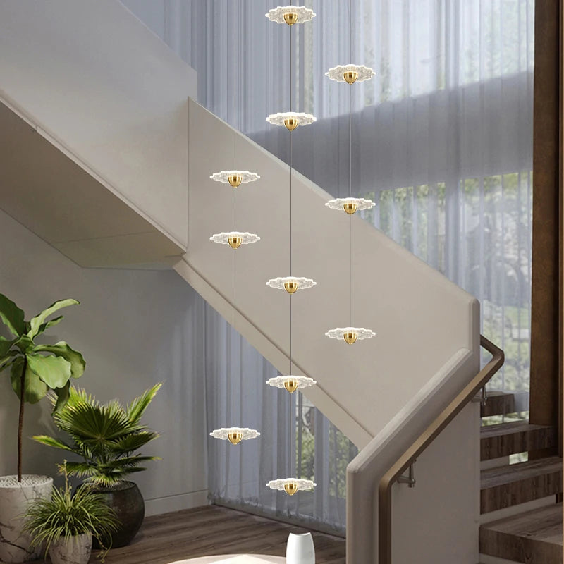 lustre moderne à led pour éclairage intérieur décoratif - vue 5 sur 26