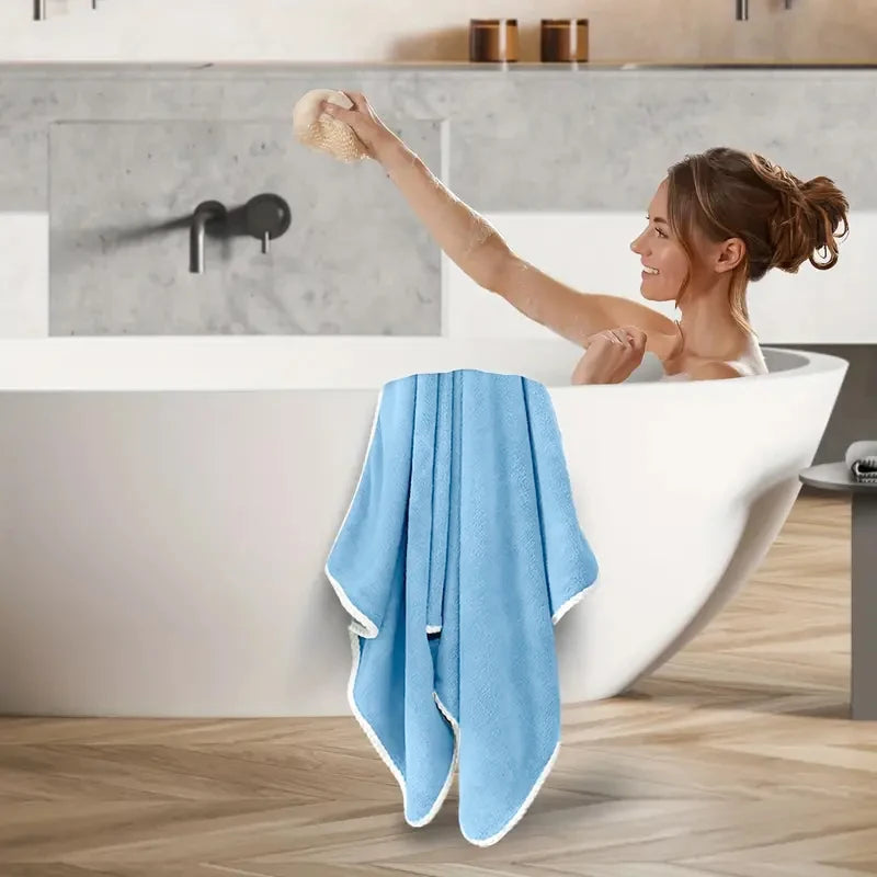 Serviette de bain polaire douce sechage rapide anti sable - vue 7 sur 7