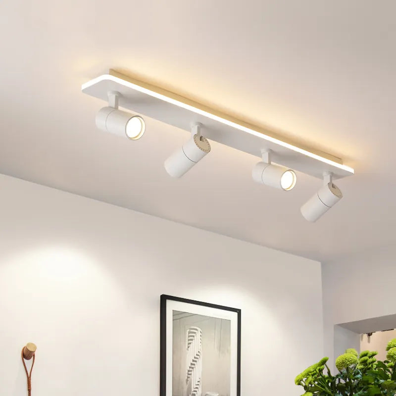 Plafonnier LED noir moderne projecteur - vue 4 sur 19