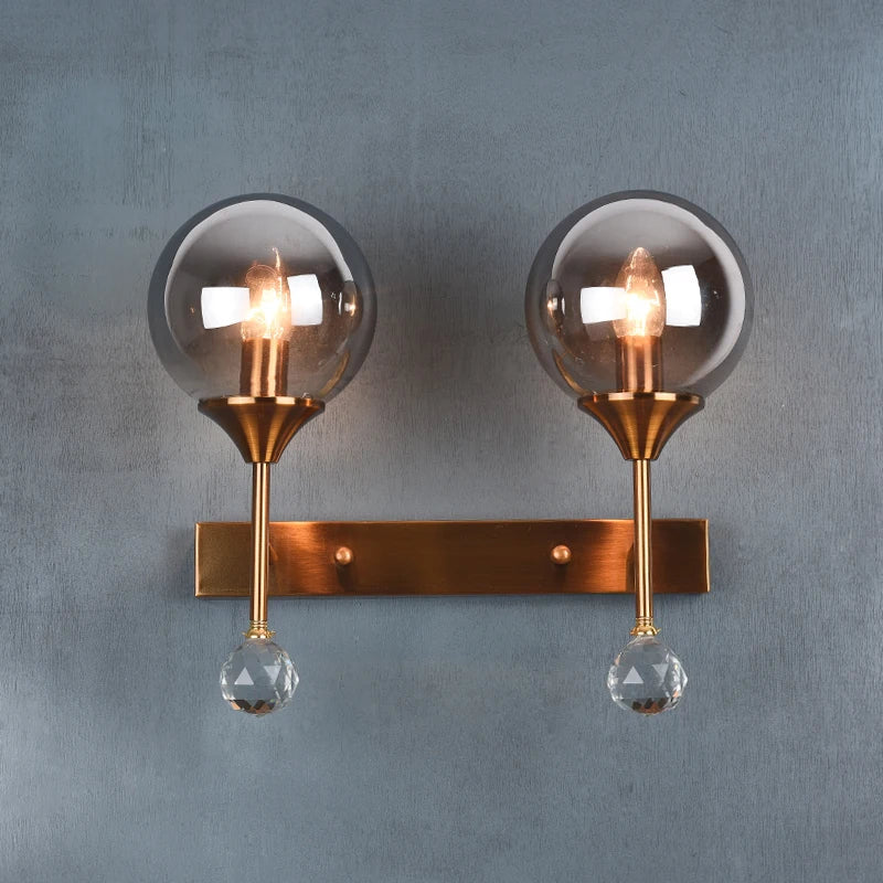 applique murale en cristal design moderne pour éclairage intérieur - vue 2 sur 12