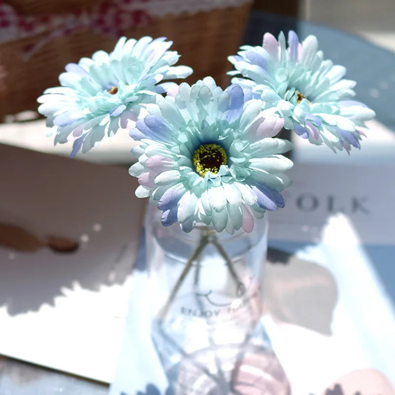 fleurs de gerbera artificielles pour décoration de fête et mariage