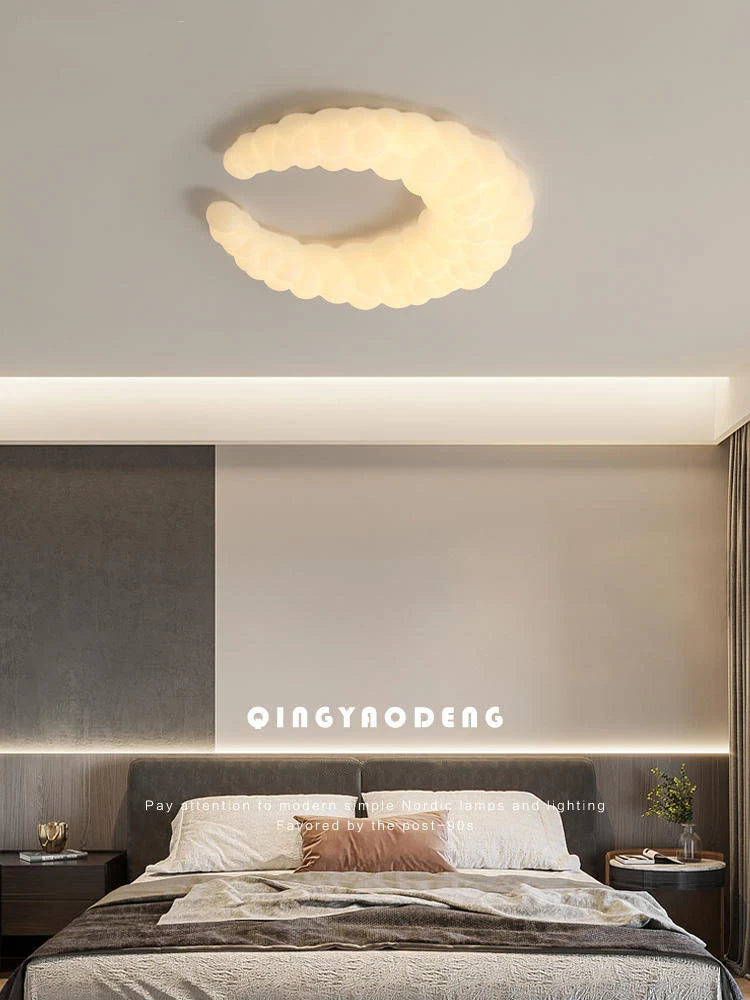 lustre lune design nuage pour décoration intérieure enfant - vue 5 sur 10
