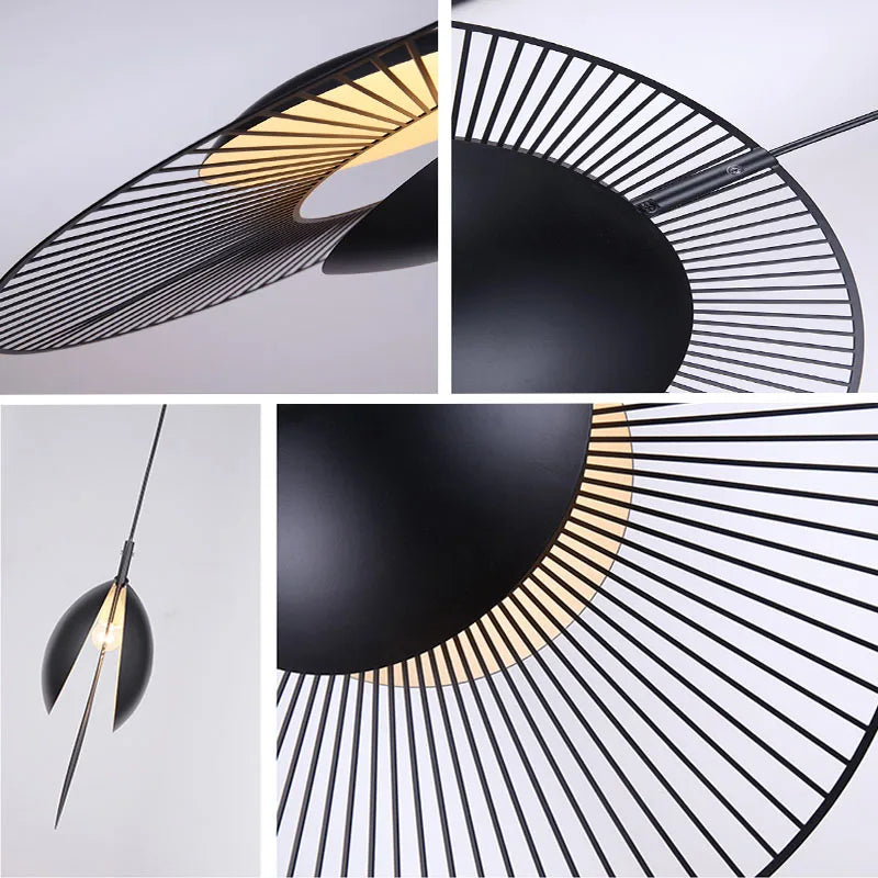 suspension à led design en métal pour intérieur moderne - vue 4 sur 5