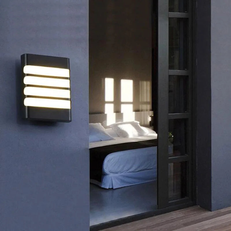 Applique murale extérieure de rue lampe étanche balcon lampe de jardin à LED couloir allée escalier Terrance applique luminaire - vue 4 sur 10
