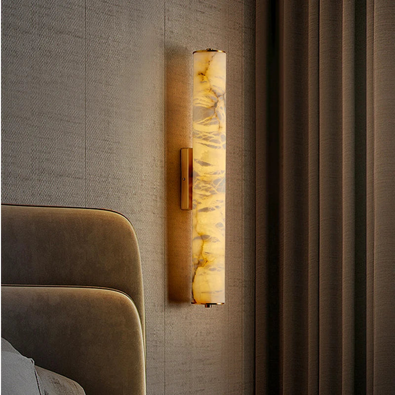 applique murale en marbre wabi sabi pour décoration intérieure élégante