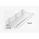 étagère murale flottante en acrylique transparent pour rangement organisé
