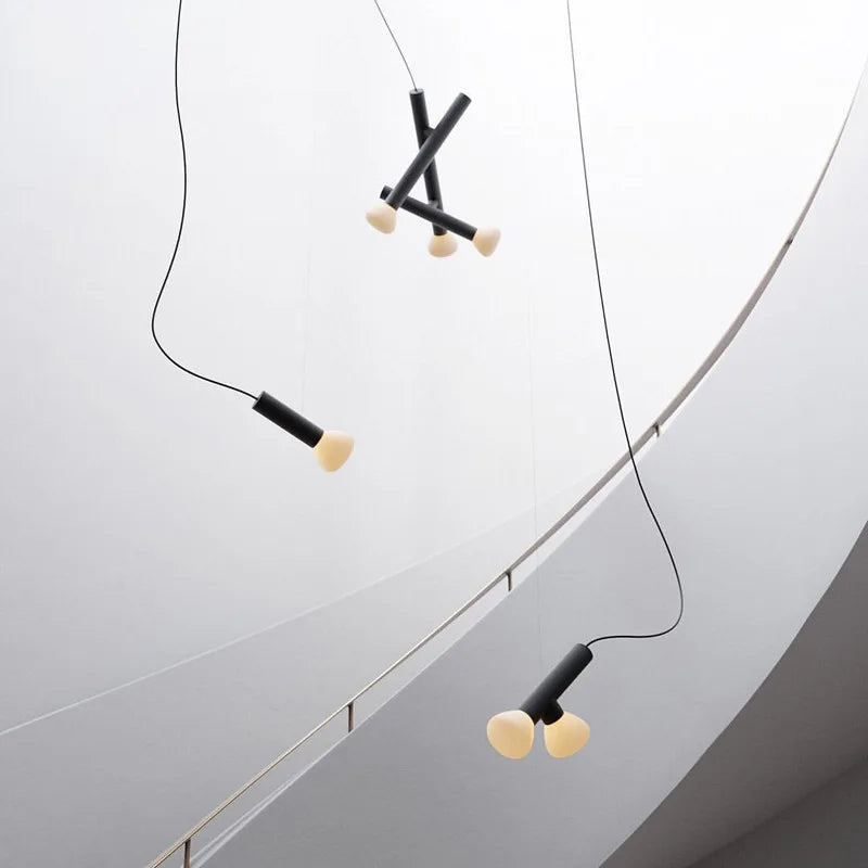 suspension design artistique luminaire décoratif cordon réglable