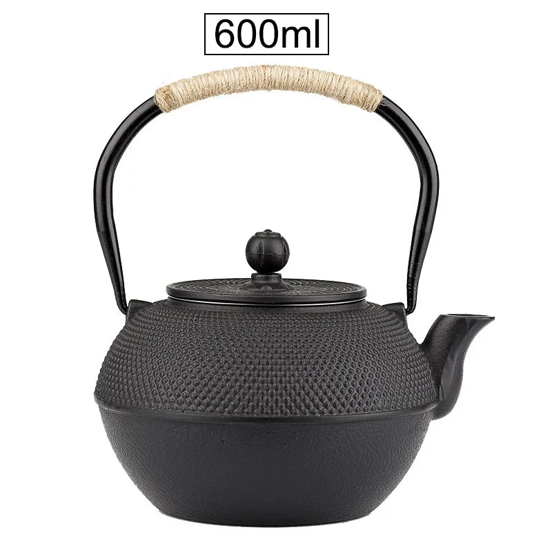 Théière japonaise en fonte avec infuseur inox intégré