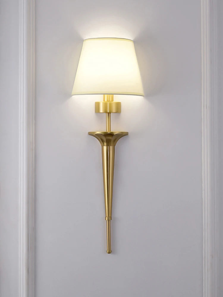 applique murale américaine classique en cuivre led - vue 4 sur 7