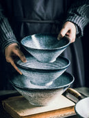 Bol ramen japonais en céramique style artisanal