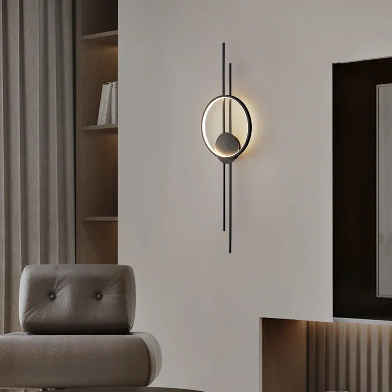 applique murale led minimaliste à trois gradations art déco - vue 2 sur 8