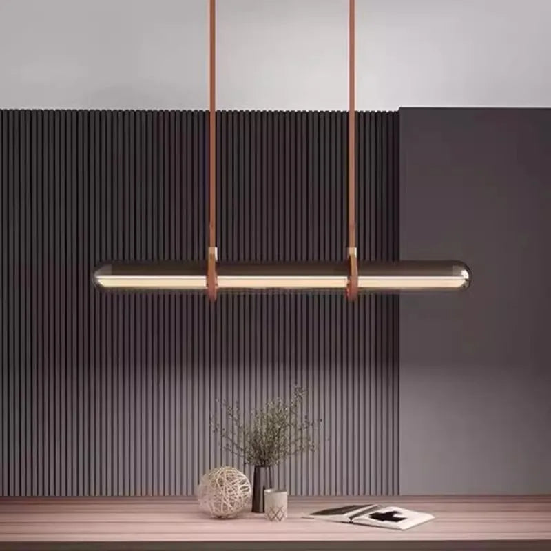 lustre en verre pour éclairage intérieur moderne et élégant - vue 2 sur 7