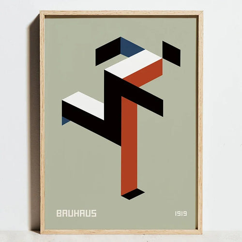 affiches géométriques Bauhaus pour décoration murale moderne minimaliste