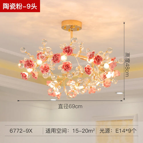 lustre en céramique italien éclairage cristal pour mariage et intérieur