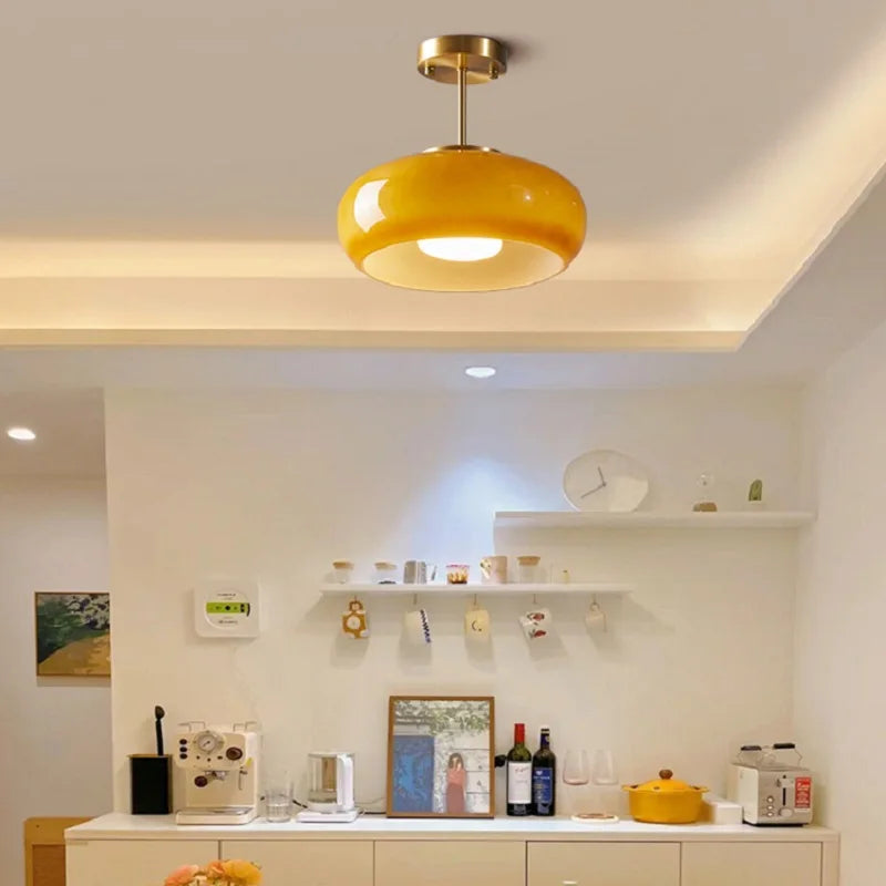 Plafonnier Moyen Simple Bauhaus Egg Tart - vue 4 sur 10