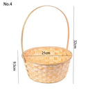 panier de rangement fait main en rotin multifonction pour cuisine ou fleurs