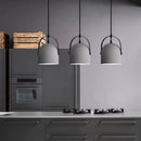 suspension en béton design abat-jour terrazzo style industriel créatif
