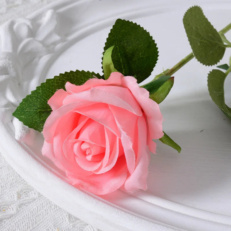 rose artificielle en soie pour décoration de mariage et événements - vue 8 sur 28