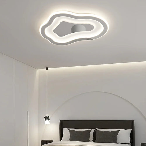 Plafonnier à formes chromé moderne à LED