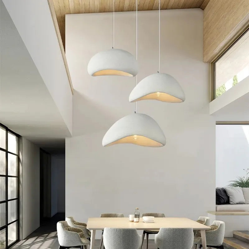 lustre moderne nordique wabi sabi led suspendu loft