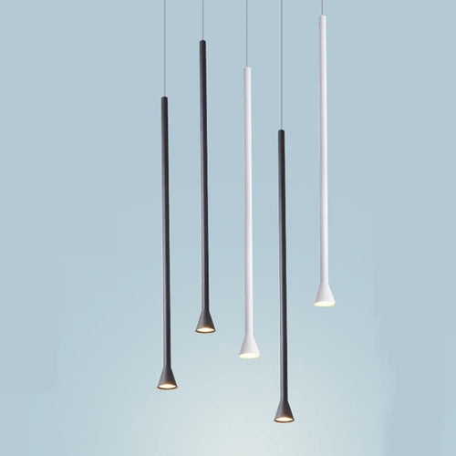 suspension LED Art créatif Long Tube