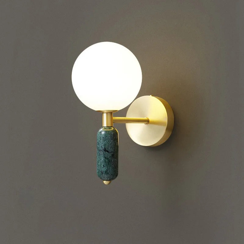 Applique murale Led en verre au design nordique moderne