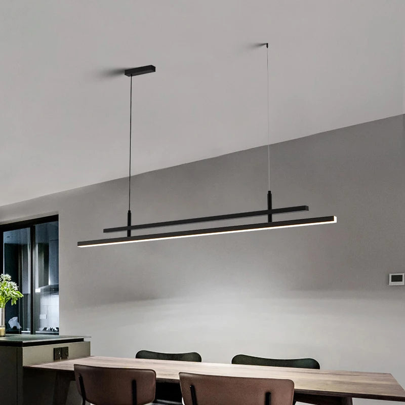 lustre à led nordique design pour éclairage intérieur moderne - vue 6 sur 18