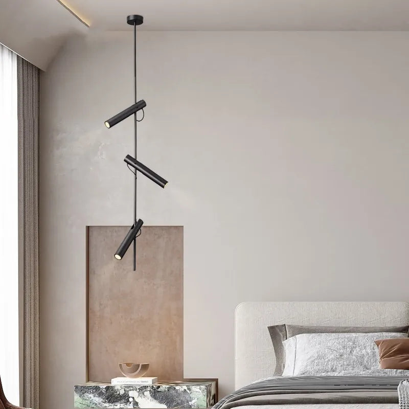 lustre haut de gamme rotatif avec projecteur d'ambiance réglable - vue 4 sur 9