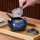 service à thé gongfu japonais porcelaine filtre intégré