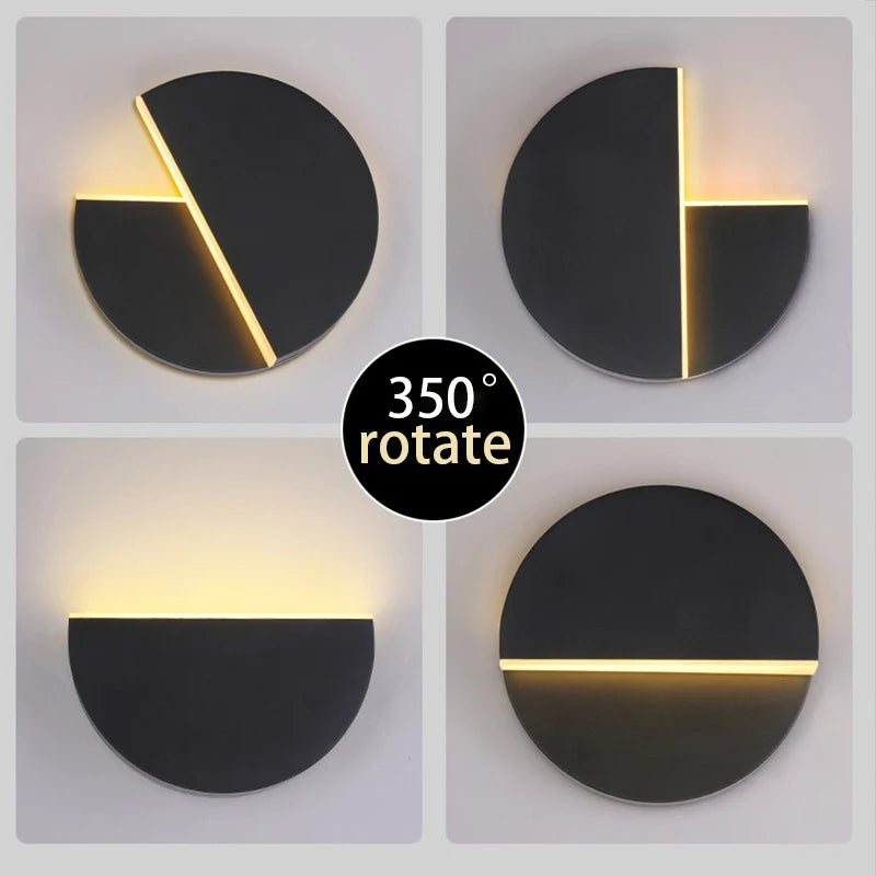 Applique murale rotative pour chambre à coucher - vue 6 sur 9