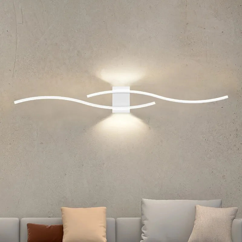applique murale LED lampe longue bande appliques TV fond éclairage décoratif pour chambre salon maison intérieur luminaire