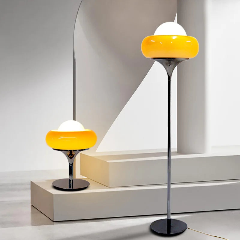 suspension bauhaus rétro en verre design pour intérieur - vue 4 sur 12