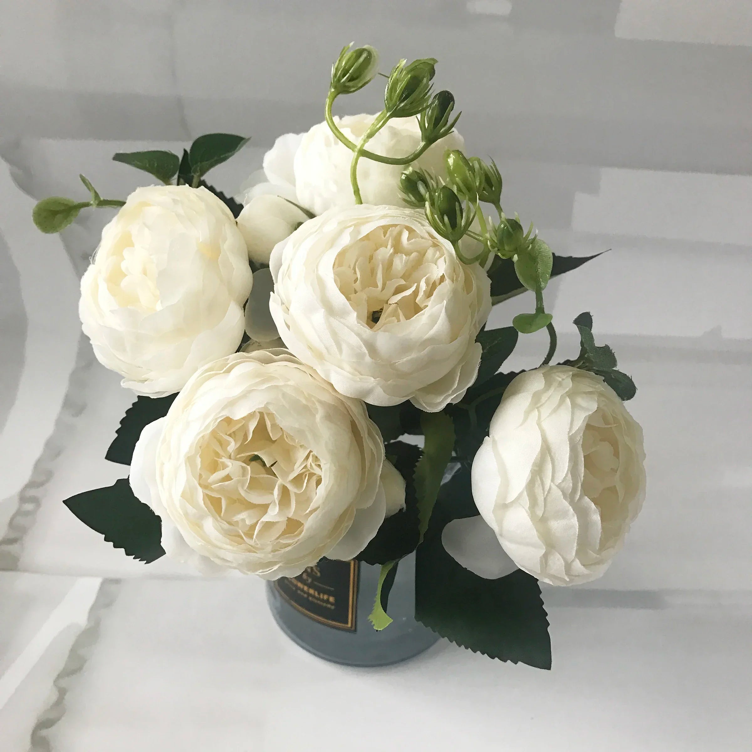 bouquet de pivoines artificielles pour décoration de mariage intérieur - vue 15 sur 17