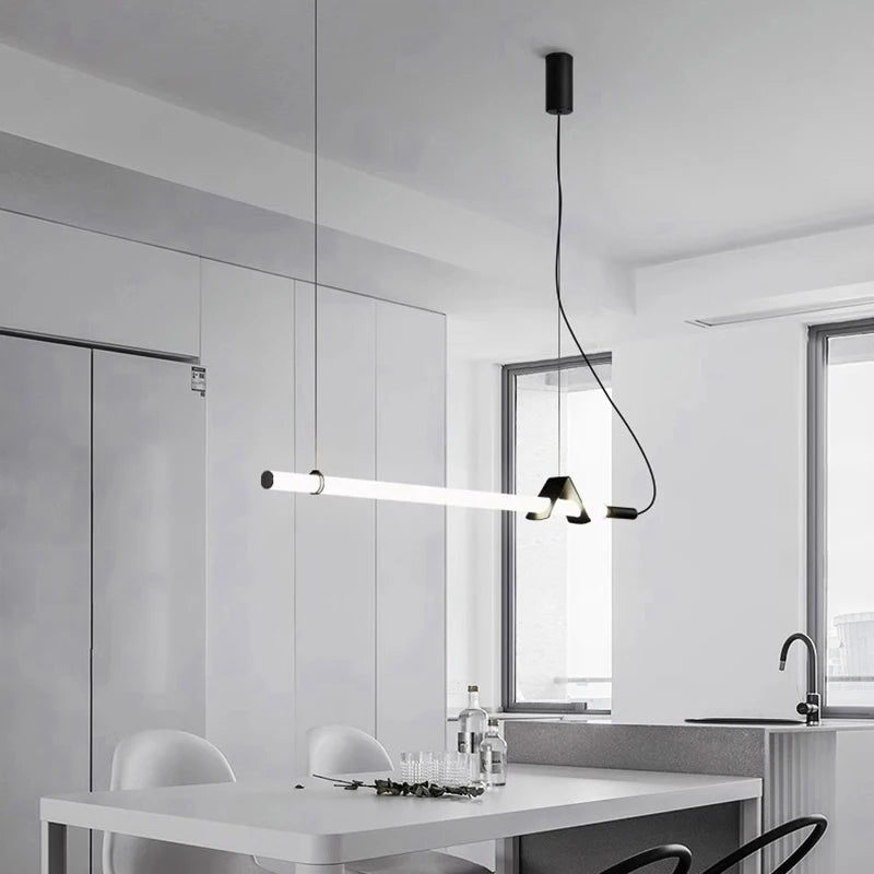 Lustre modernes led pour éclairage intérieur design - vue 4 sur 7