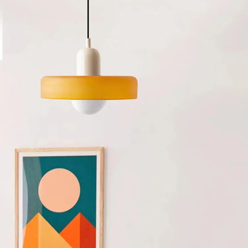 suspension moderne en verre pour luminaires