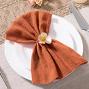 Serviette de table lot de 10 coton gaze