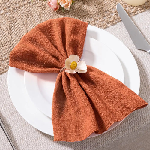 Serviette de table lot 10 gaze coton artisanale