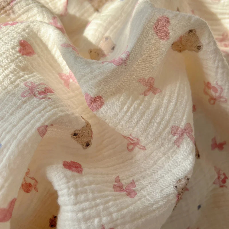 plaid coton crepe leger motif carreaux enfant ete - vue 6 sur 6