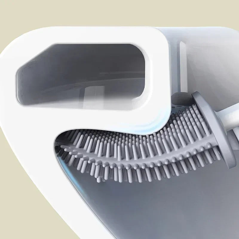 brosse en silicone avec manche flexible et support de séchage rapide - vue 4 sur 8