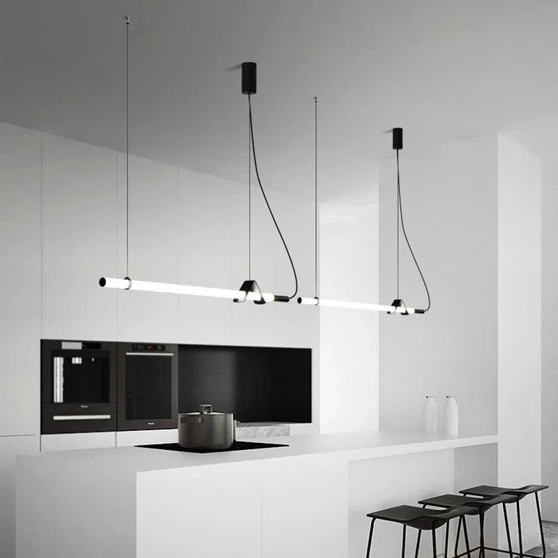 Lustre modernes led pour éclairage intérieur design - vue 3 sur 7