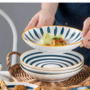 Assiette porcelaine japonaise profonde 18 cm pour soupe