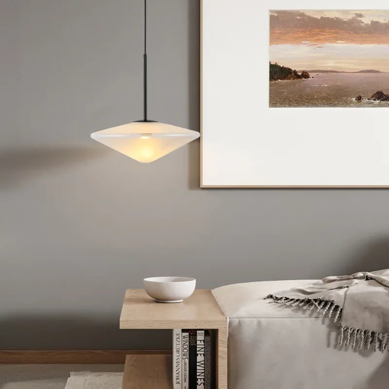 Suspension en verre créative moderne pour salle à manger chambre à manger cuisine île Led lampe suspendue UFO éclairage de décoration intérieure