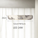 Lustre design longue rectangulaire avec touche coloré Hazel