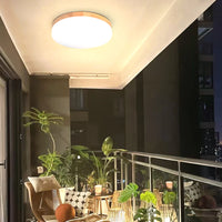 plafonnier led imitation grain de bois pour intérieur